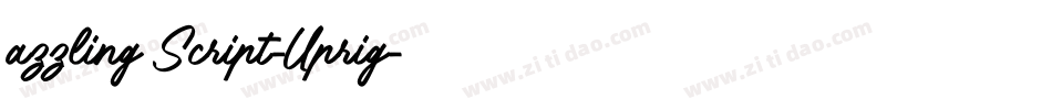 azzling Script-Uprig字体转换